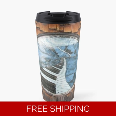 Travel Mug Le Studio Piano Window Shingles